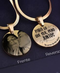 Dije Circulo Parejas + (Foto Personalizada)