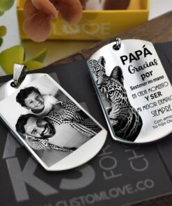 Llavero Animals Dia Del Padre + Foto Personalizada