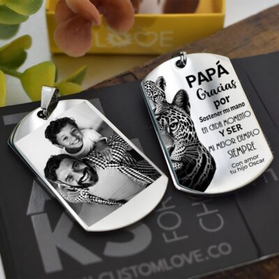 Llavero Animals Dia Del Padre + Foto Personalizada