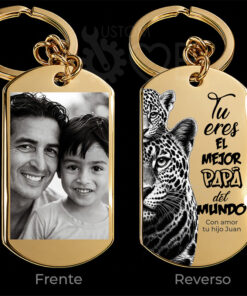 Llavero Día Del Padre + Foto Personalizada